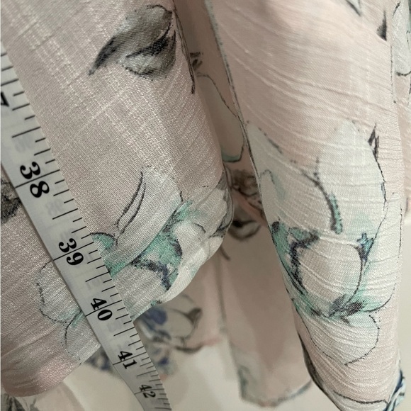 Candies Light Pink Floral Handkerchief Midi Dress - Picture 13 of 15